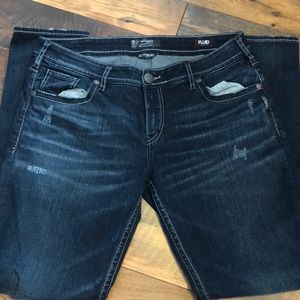 Silver jeans like new!
